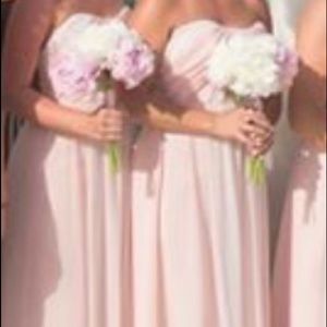 Pink two tone flowy dress